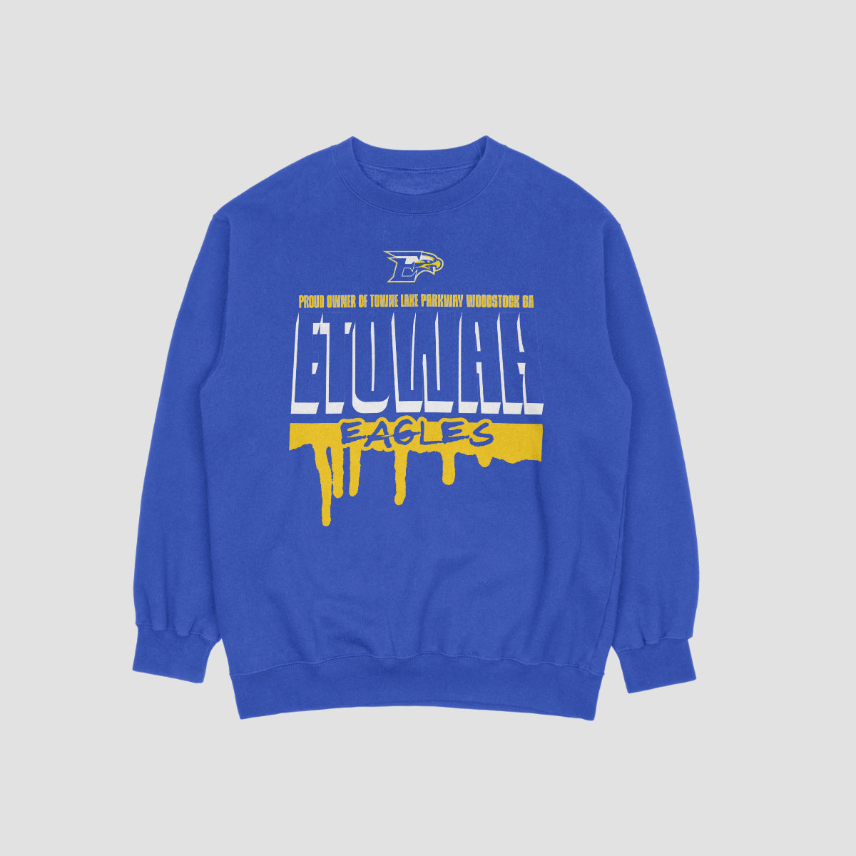 Etowah Youth Football Drip Crewneck Sweatshirt