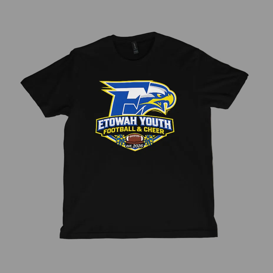 Etowah Eagles Youth Logo Football T-Shirt