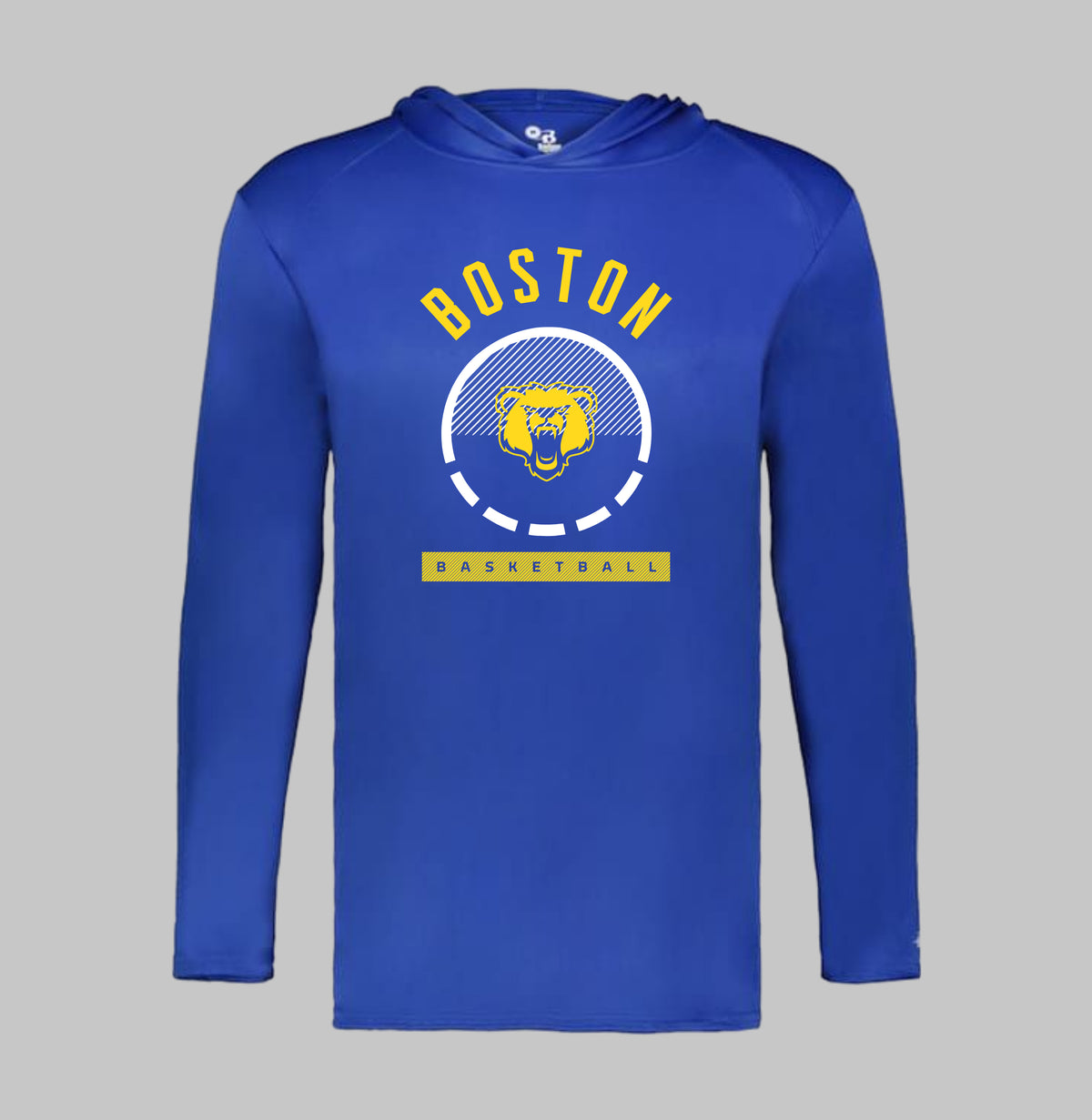 2026-2027 CYB On Court Boston Basketball Hooded Long Sleeve Shooting Shirt