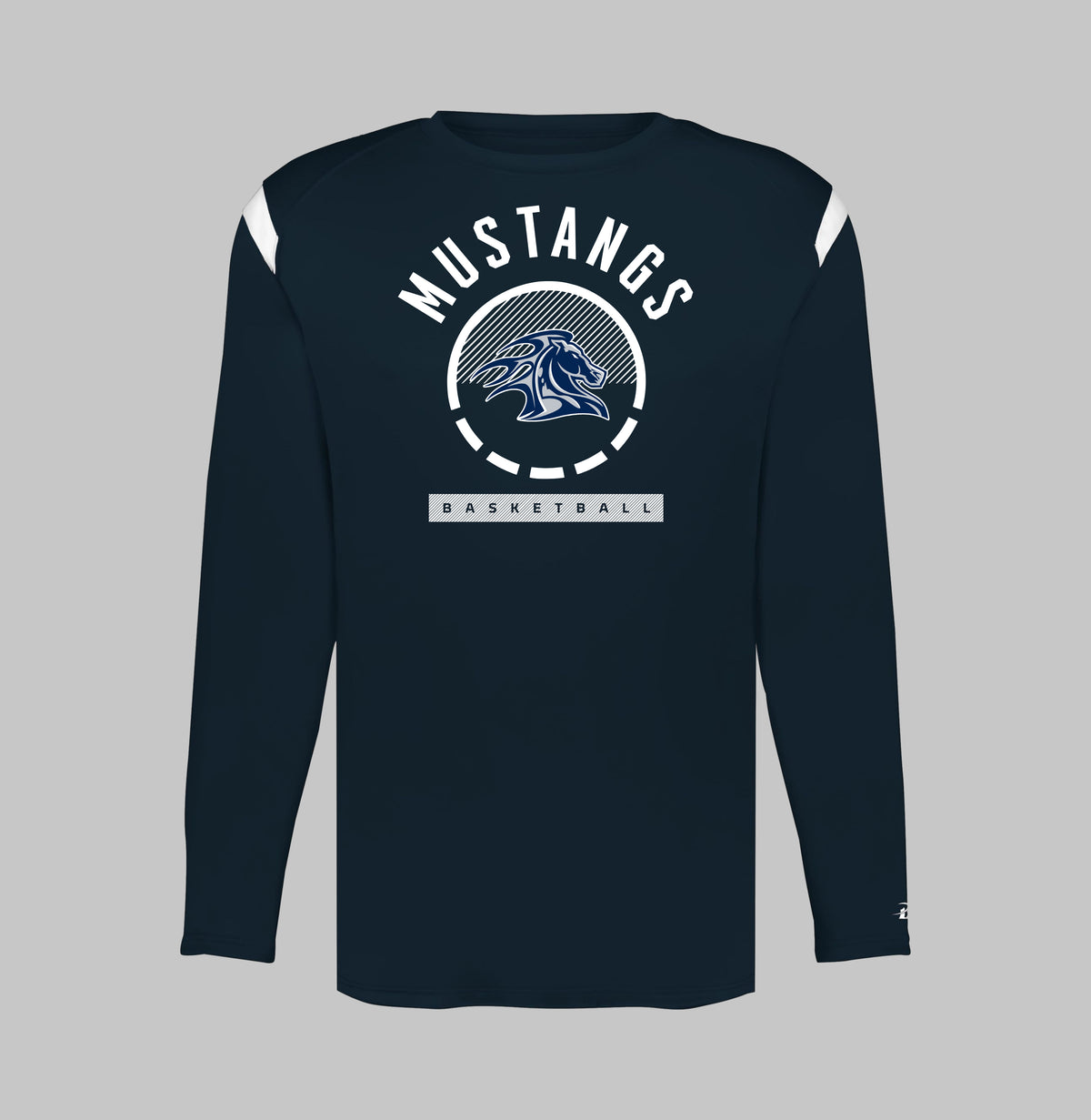 2026-2027 CYB On Court Arnold Mill Mustangs Long Sleeve Shooting Shirt