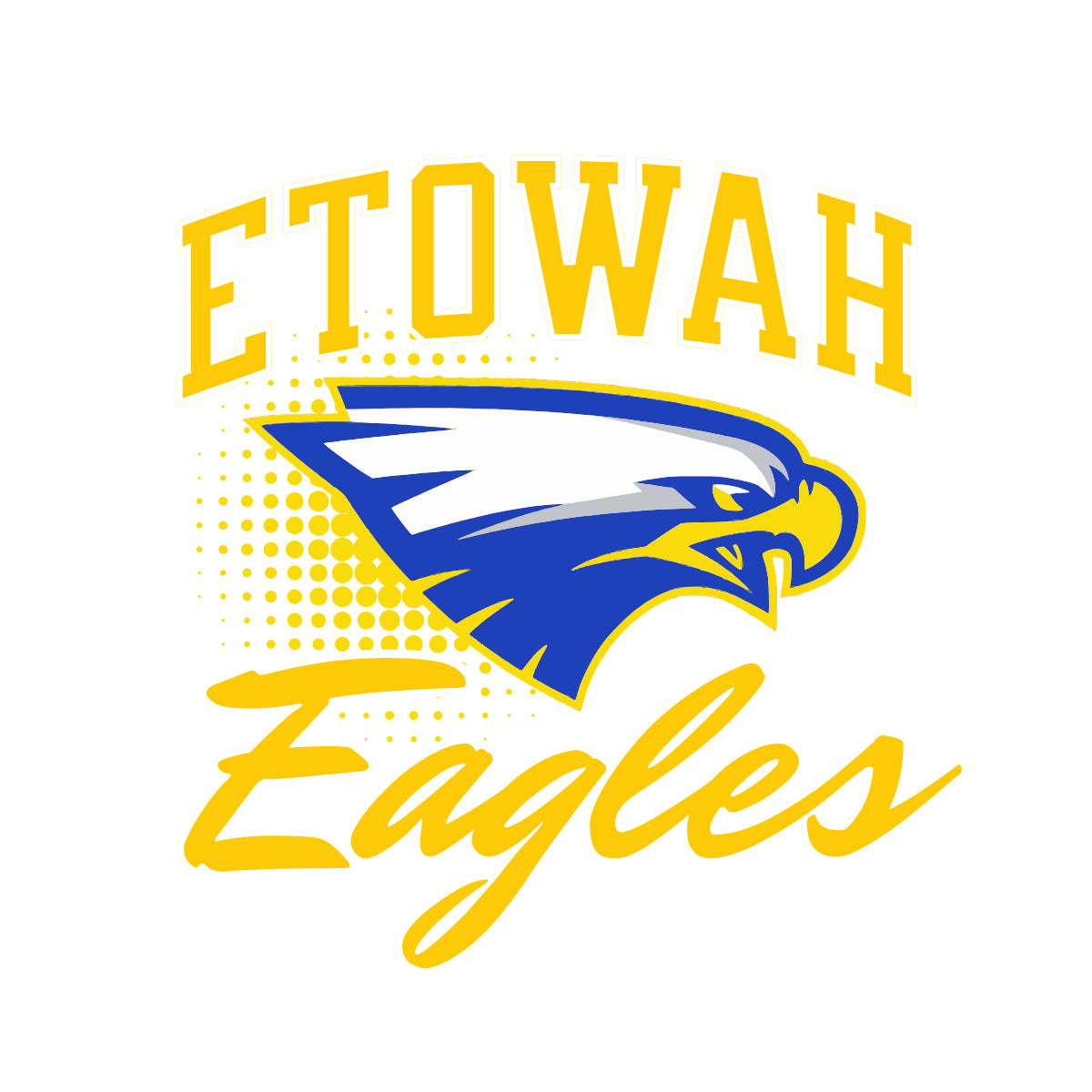 Etowah Youth Football Hard in the Paint Crewneck Sweatshirt