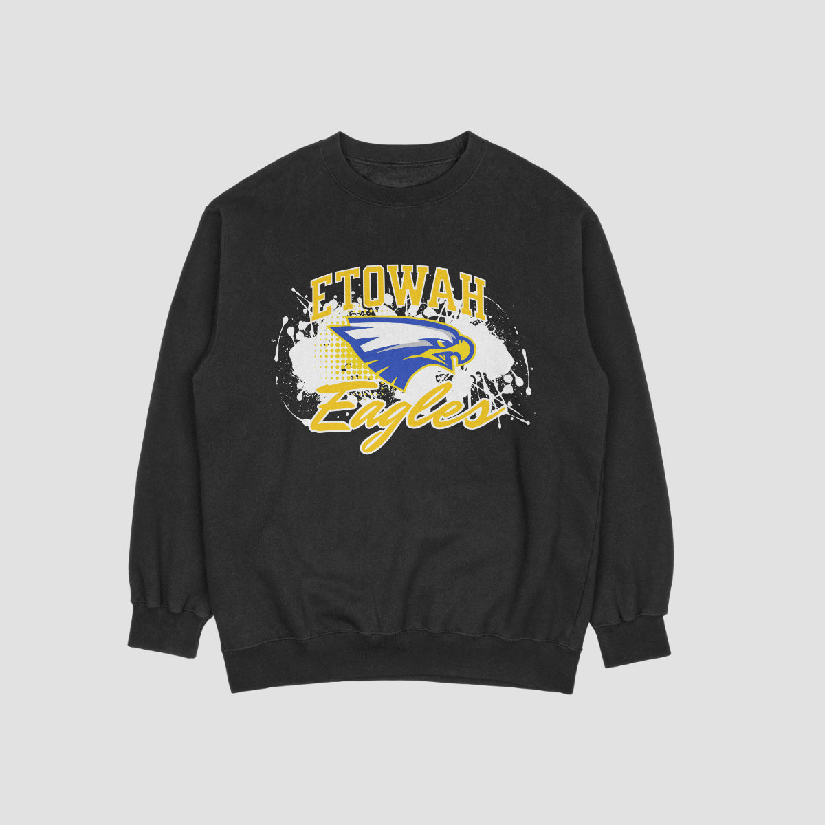 Etowah Youth Football Hard in the Paint Crewneck Sweatshirt