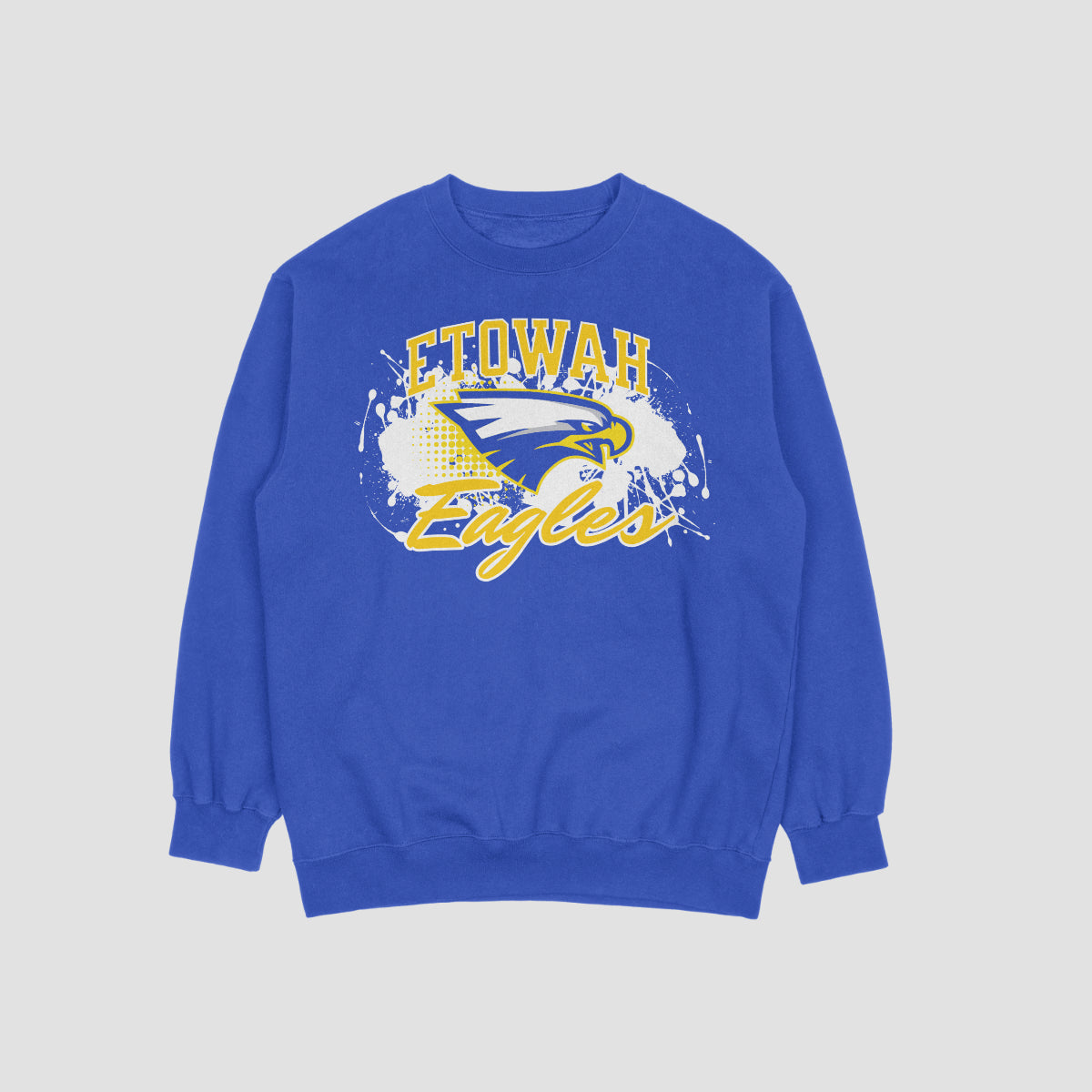 Etowah Youth Football Hard in the Paint Crewneck Sweatshirt